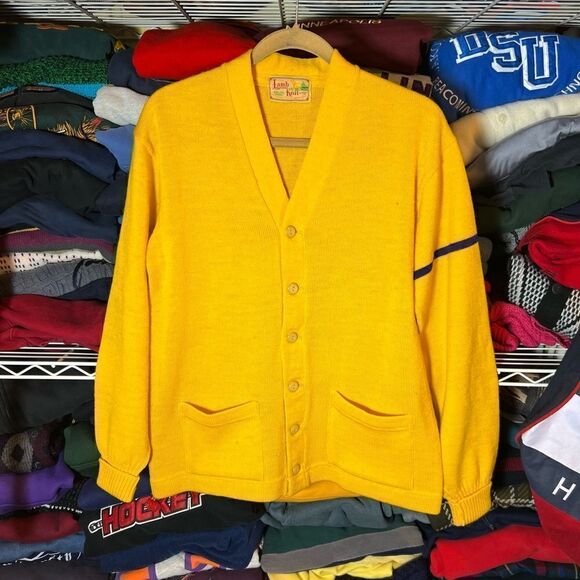 60s Vintage Wool Cardigan - Picture 1 of 10